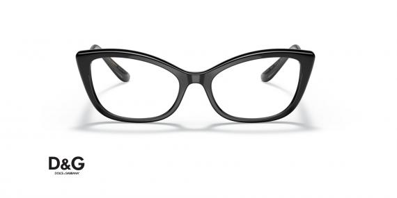 عینک طبی گربه ای دولچه و گابانا مدل DG5078  رنگ مشکی - عکس زاویه روبرو