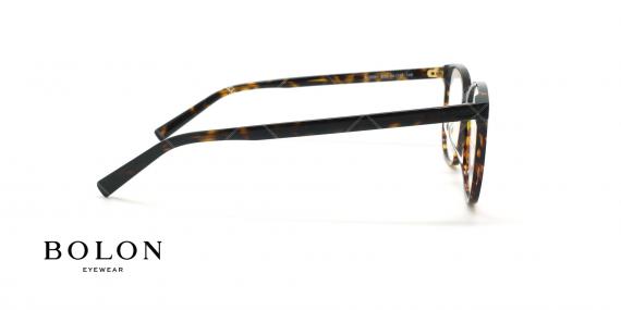 عینک طبی مربعی بولون - BOLON BJ3051 - قهوه ای هاوانا - عکاسی وحدت - زاویه کنار 