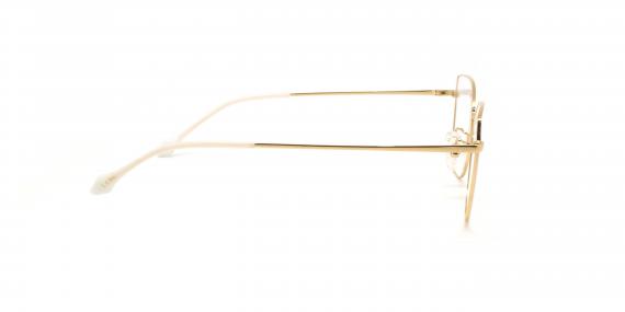 عینک طبی گربه ای لنا - LENA LE502 - طلایی سفید- طلایی صورتی - عکاسی وحدت - زاویه کنار