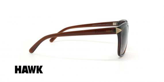 عینک آفتابی پولاریزه هاوک - HAWK POLARIZED HW1626 - قهوه ای - عکاسی وحدت - زاویه کنار