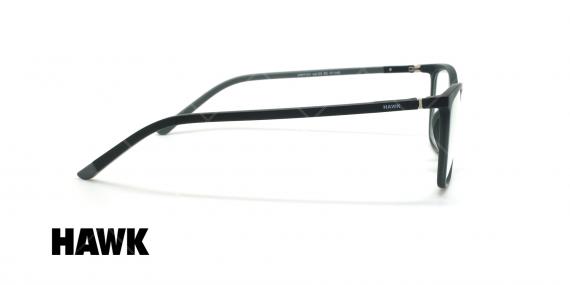 عینک طبی گربه ای هاوک - HAWK HW7121 - مشکی - عکاسی وحدت - زاویه کنار  