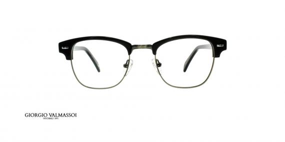 عینک طبی کلاب مستر جورجیو والماسو فریم مشکی - عکس از زاویه روبرو