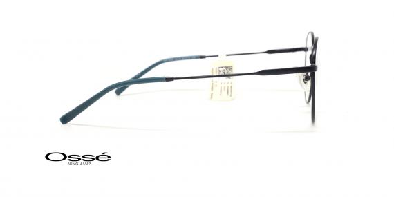 عینک طبی گرد فلزی اوسه رنگ مشکی - عکس زاویه کنار