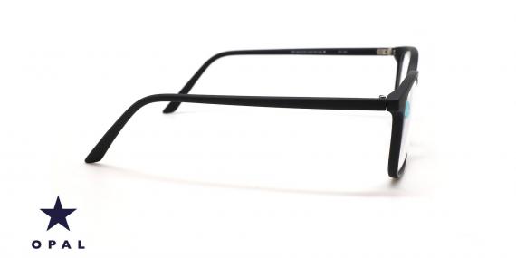 عینک کامپیوتر اپال فریم کائوچویی بیضی رنگ مشکی سایز XL - عکس از زاویه کنار
