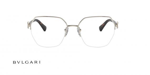 عینک طبی زیر گریف زنانه بولگاری - Bvlgari BV2224B - رنگ فریم طلایی و دسته قهوه ای هاوانا - عکس زاویه روبرو