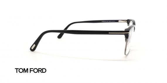 عینک طبی کلاب مستر مشکی نقره ای تام فورد - عکس زاویه کنار