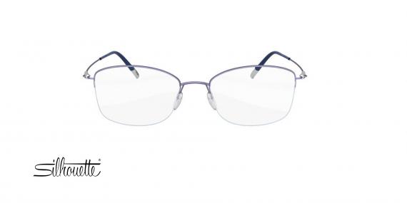 عینک طبی زیرگریف سیلوئت -4551 Silhouette titan - آبی نقره ای - عکاسی وحدت - زاویه روبرو
