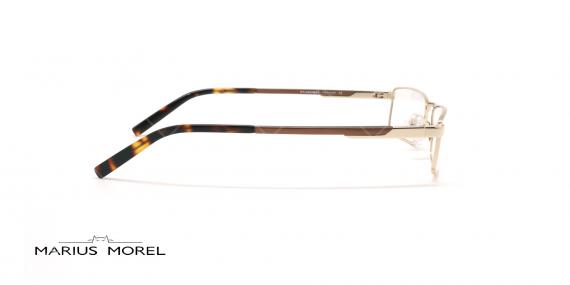 عینک  مطالعه مورل - MARIUS MOREL 50058M -طوسی آبی - طلایی قهوه ای - عکاسی وحدت - زاویه کنار