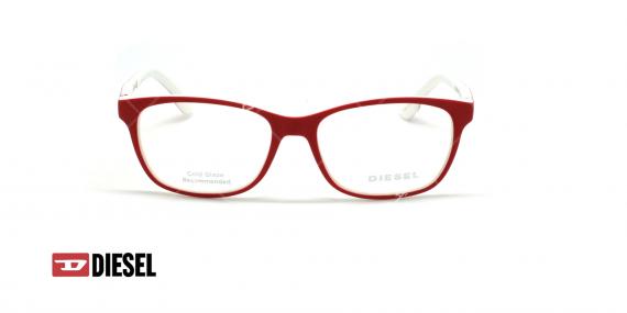 عینک طبی مستطیلی دیزل - DIESEL DL5226 - قرمز - عکاسی وحدت - زاویه روبرو