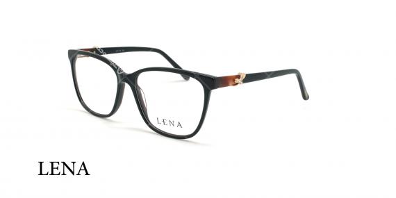 عینک طبی مستطیلی لنا - LENA LE527 -مشکی - عکاسی وحدت - زاویه سه رخ 
