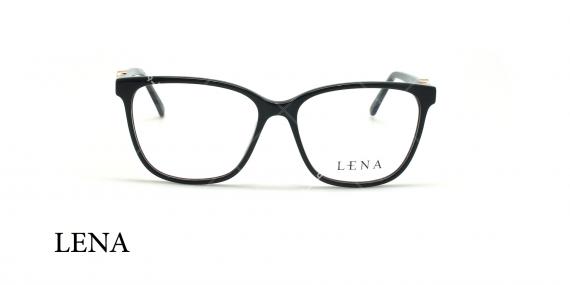 عینک طبی مستطیلی لنا - LENA LE527 -مشکی - عکاسی وحدت - زاویه روبرو
