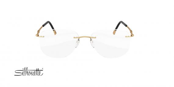 عینک طبی خلبانی سیلوئت - 5521 Silhouette Titan - طلایی - عکاسی وحدت - زاویه روبرو