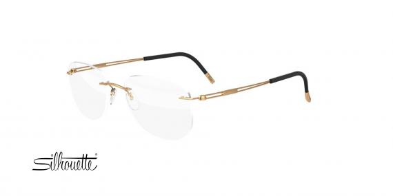 عینک طبی خلبانی سیلوئت - 5521 Silhouette Titan - طلایی - عکاسی وحدت - زاویه سه رخ 