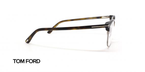 عینک طبی کلاب مستر تام فورد - رنگ قهوه ای هاوانا با رویه آفتابی عدسی قهوه ای - عکس زاویه کنار