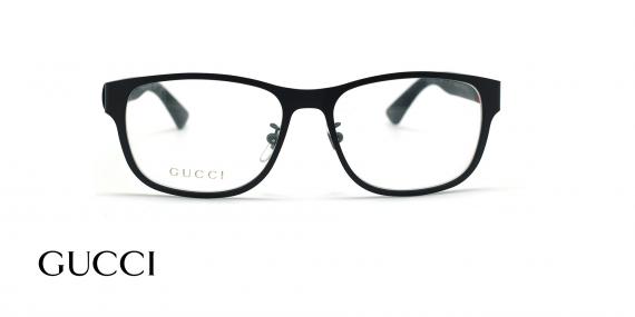 عینک طبی مستطیلی گوچی - GUCCI GG0013O - مشکی - عکاسی وحدت - زاویه روبرو