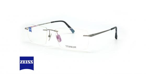 عینک طبی گریف تیتانیومی زایس - ZEISS ZS60003 - نوک مدادی - عکاسی وحدت - زاویه سه رخ 