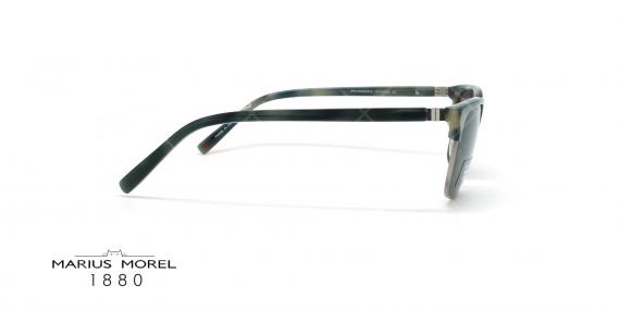 عینک آفتابی کلاب مستر ماریوس مورل Marius Morel 60020M- مشکی قهوه ای لاکپشتی - عکاسی وحدت - زاویه بقل