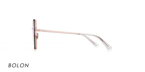 عینک آفتابی بولون - BOLON BL7085 - رنگ طلایی و عدسی بنفش طیف دار - عکاسی وحدت- عکس زاویه کنار