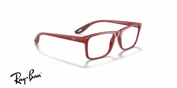 عینک طبی کائوچویی قرمز ری بن فراری - زاویه سه رخ