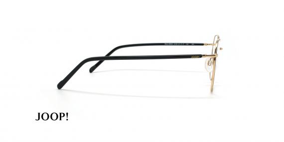 عینک طبی گرد جوپ - JOOP 83264 - مشکی طلایی - عکاسی وحدت - زاویه کنار