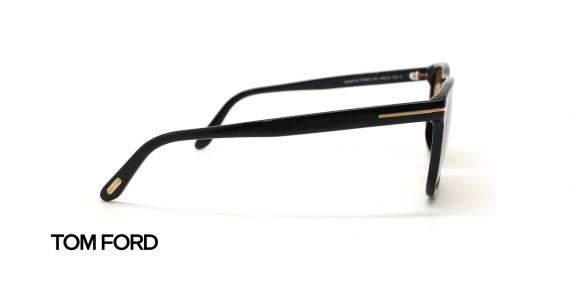 عینک آفتابی کائوچویی تام فورد - Tom Ford TF930 Gerad - فریم مشکی و عدسی قهوه ای - عکس زاویه کنار