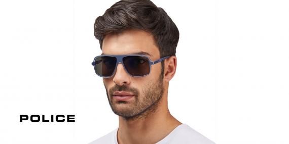 عینک آفتابی خلبانی پلیس -  Police Offset2 SPL961 men's sunglasses - عکاسی وحدت - عکس از زاویه کنار