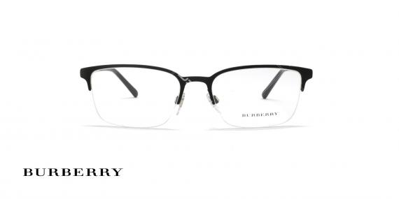 عینک طبی زیرگریف بربری - مشکی رنگ - عکاسی وحدت - زاویه روبرو