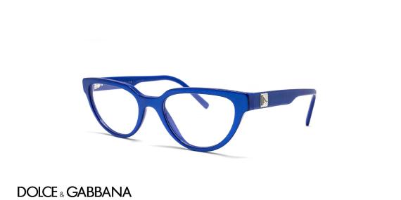 عینک طبی گربه ای دولچه و گابانا - DOLCE & GABBANA DG3358 - با بدنه آبی -زاویه سه‌رخ