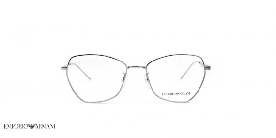 عینک طبی امپریو آرمانی فلزی پروانه ای نقره ای  - عکاسی وحدت -  عکس از زاویه رو به رو