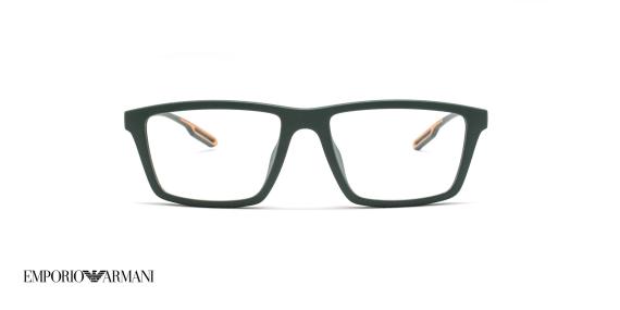عینک طبی امپریو آرمانی با کاور آفتابی - EMPORIO ARMANI EA4189U - به رنگ خاکستری مات - زاویه روبرو