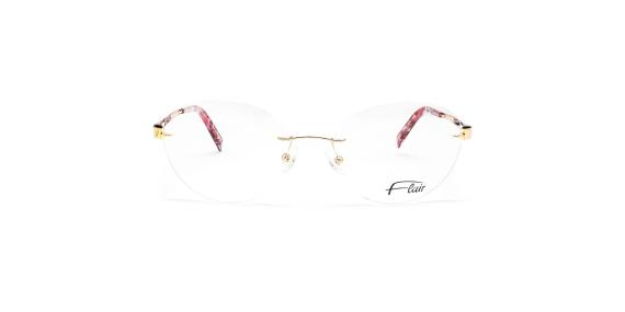 عینک گریف فلر - طلایی با کائوچو قرمز - زاویه روبرو