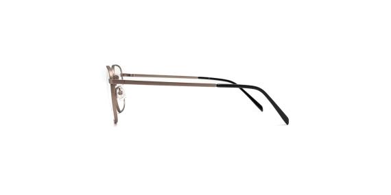 عینک طبی فلزی تیتانیوم Flair - رنگ برنزی - عکاسی وحدت - زاویه کنار