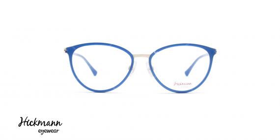 عینک طبی کائوچویی هیکمن - رنگ بدنه آبی - عکاسی وحدت - زاویه رو به رو