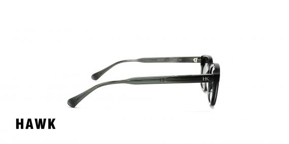 عینک آفتابی مردانه کائوچویی مستطیلی هاوک - HAWK HW1971 - عکاسی وحدت - عکس زاویه کنار