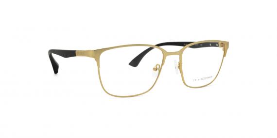 عینک طبی زینیا مربعی شکل طلایی رنگ - زاویه سه رخ