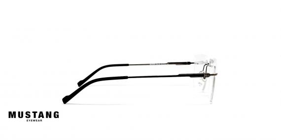 عینک طبی گریف فریم مربعی موستانگ رنگ شیشه ای - عکاسی وحدت - عکس از زاویه کنار