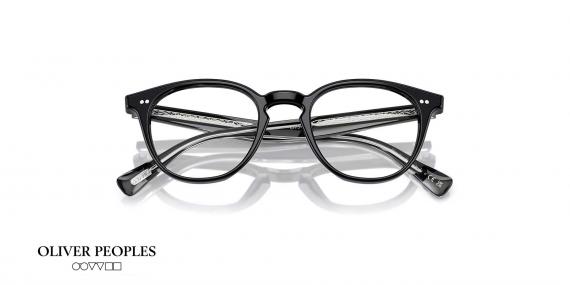 عینک طبی کائوچویی مشکی الیور پیپلز - زاویه دسته بسته