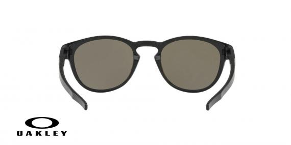 عینک آفتابی گرد اوکلی - با عدسی های پریزم از داخل دودی از بیرون جیوه ای بدنه مشکی - ویژه فروش آنلاین - زاویه داخل