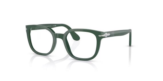 عینک طبی مربعی پرسول رنگ سبز - زاویه سه‌رخ