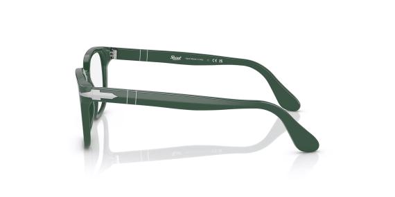 عینک طبی مربعی پرسول رنگ سبز - زاویه کنار