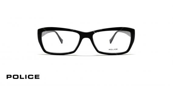 عینک طبی زنانه پلیس - مشکی رنگ - عکاسی وحدت - زاویه روبرو