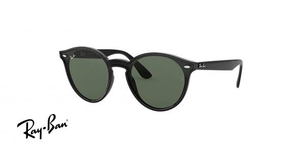 عینک آفتابی ری بن RB4380 -فریم مشکی و عدسی سبز- اپتیک وحدت - عکس از زاویه سه رخ