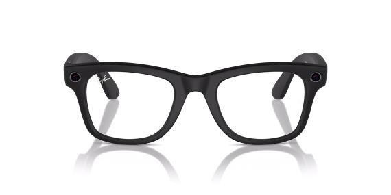 عینک آفتابی هوشمند ری بن متا مدل ویفرر با تکنولوژی ترنزیشن به همراه عدسی بی رنگ که سبز هم میشود - عکس از زاویه روبرو