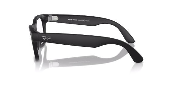 عینک آفتابی هوشمند ری بن متا مدل ویفرر با تکنولوژی ترنزیشن به همراه عدسی بی رنگ که سبز هم میشود - عکس از زاویه کنار