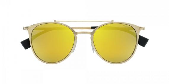 عینک آفتابی پلیس ریوال 9 - بدنه طلایی - زاویه روبرو