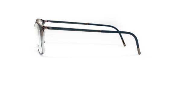 عینک طبی کائوچویی سیلوئت - مدل 2943 - بدنه طوسی قهوه ای رنگ دست ساز - زاویه کنار