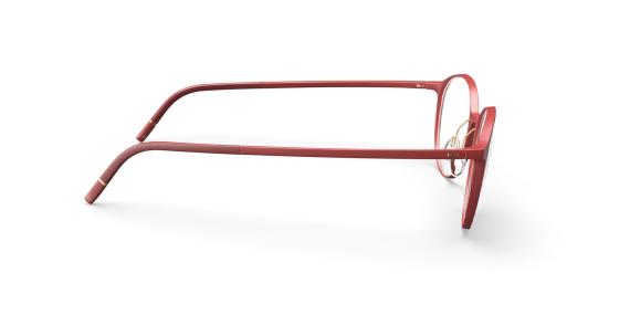 عینک طبی گرد سیلوئت قرمز - زاویه کنار