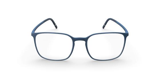 عینک طبی مربعی سیلوئت مدل Pure Wave به رنگ آبی - زاویه روبرو