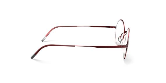 عینک طبی گرد قرمز سیلوئت - زاویه  کنار
