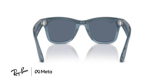 عینک هوشمند ری متا مدل ویفرر رنگ آبی عدسی آبی پلاریزه - اختصاصی عینک وحدت - زاویه داخل